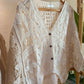 Italian Beige Crochet Top With Buttons