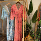 The Moroccan Blue Green Embroidered Dress