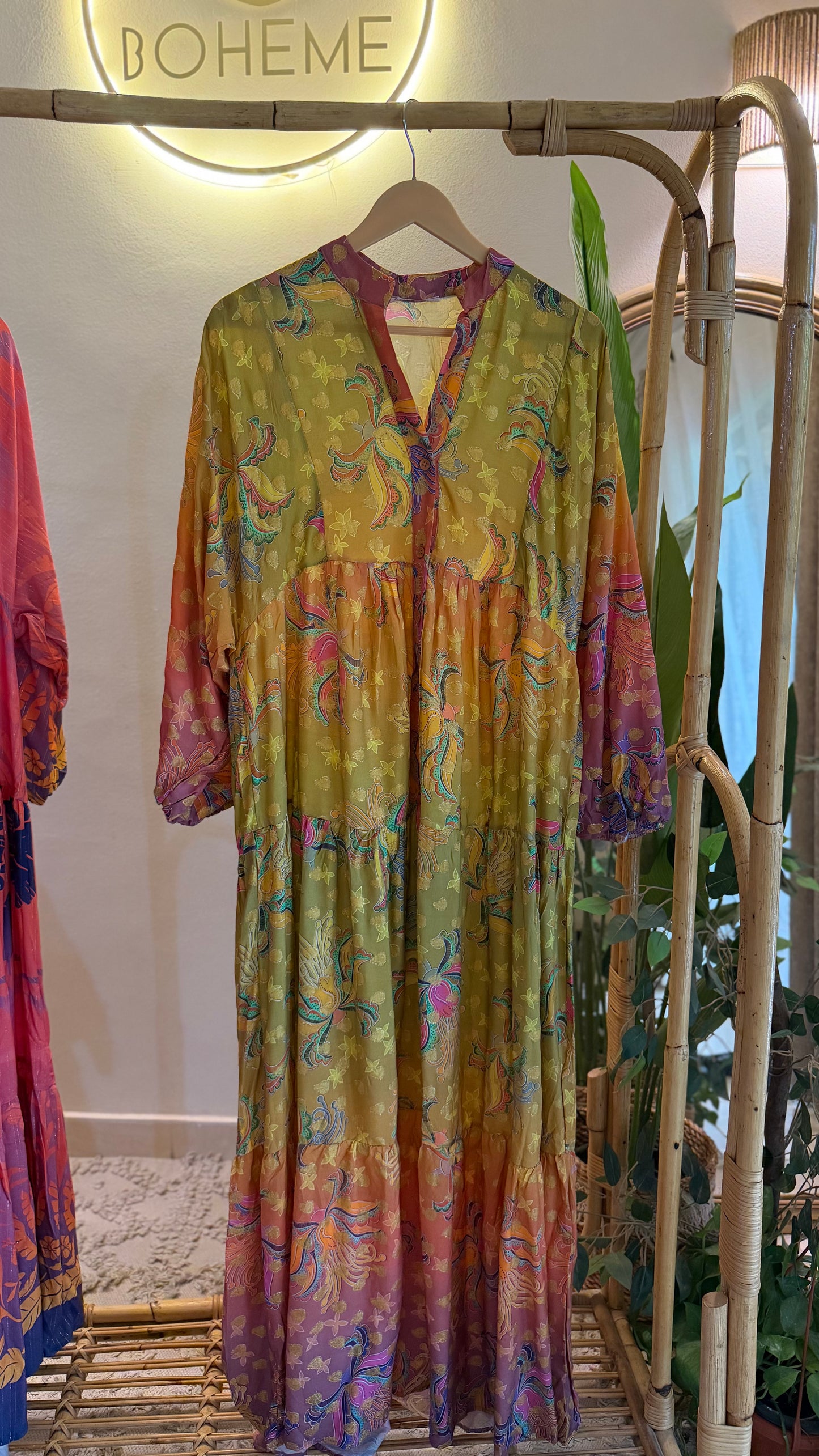 The Golden Orange Yellow Gradient Dress