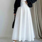 White Embroidered Cut Out Skirt