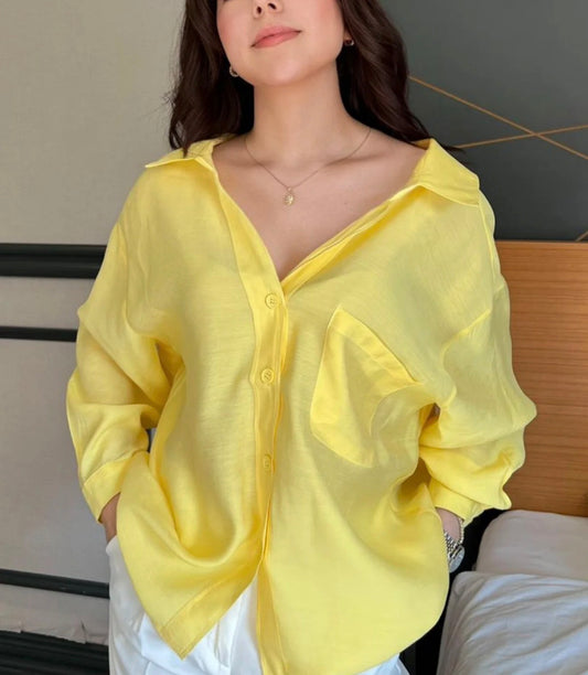 Oversized Yellow Shirt