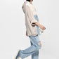The Patchwork Linen X Denim Embroidered Jacket