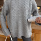 Grey Braided Pullover