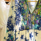 Antica Sartoria Blue Starfish Dress With Handmade Embroidery Beads