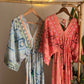 The Moroccan Blue Green Embroidered Dress