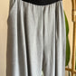 Grey Classic Pants With Black Elastic Waist