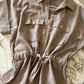 Cafe zipped Belted Top