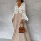 Beige Pleated Straps Italian Dress