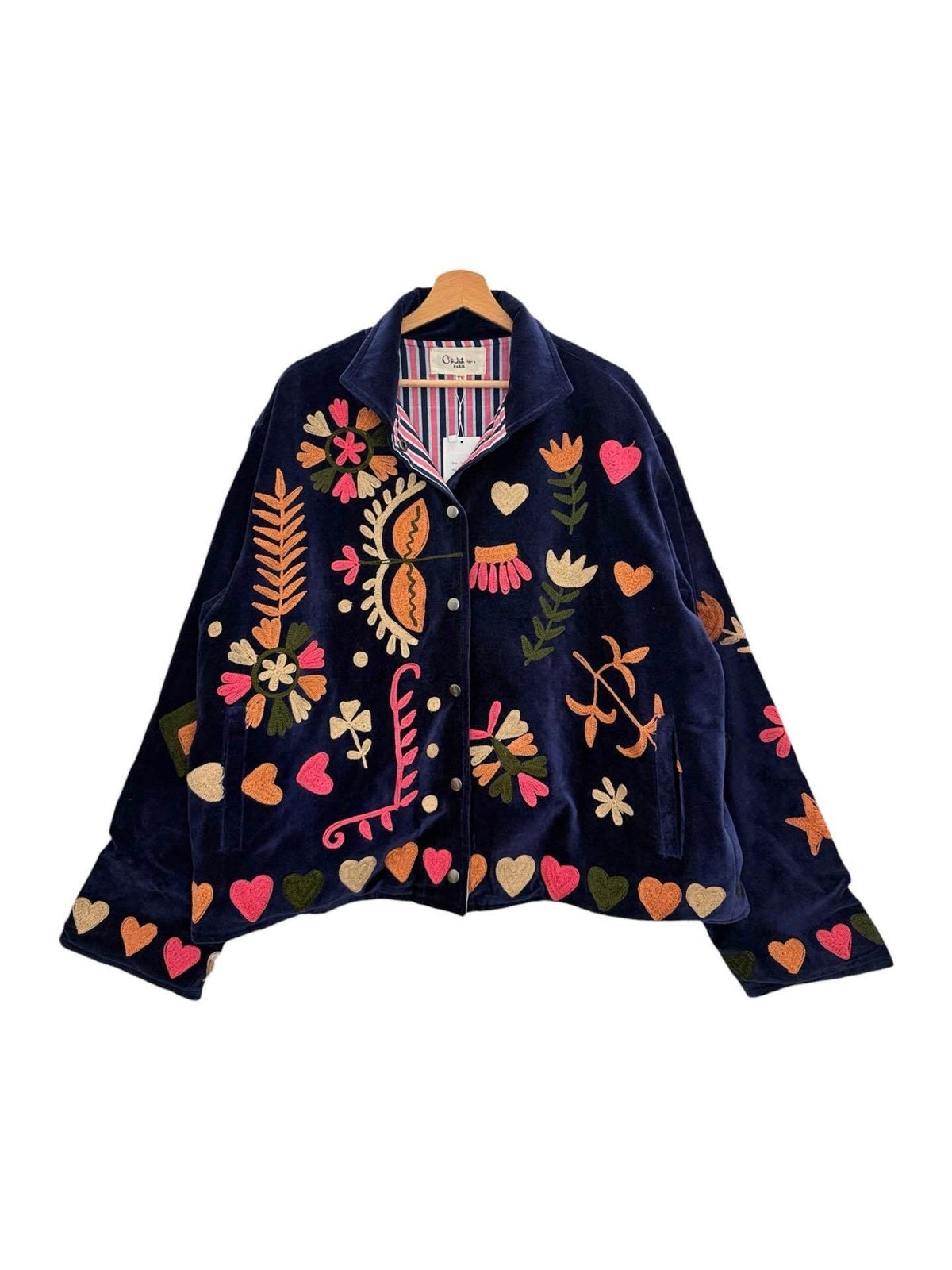 Royal Blue Premium Embroidered Velvet Jacket