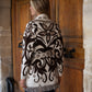 The French Beige Fringes Cardigan With Belt & Pockets