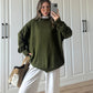Basic Olive Round Neck Pullover