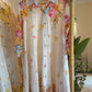 Italian Linen Cut Out Pink Floral Dress