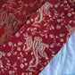 Burgundy Beige Cotton Double-Face Pashmina