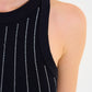 Glammy Black Tank Top