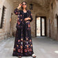 Floral Black Oversized Shirt Set