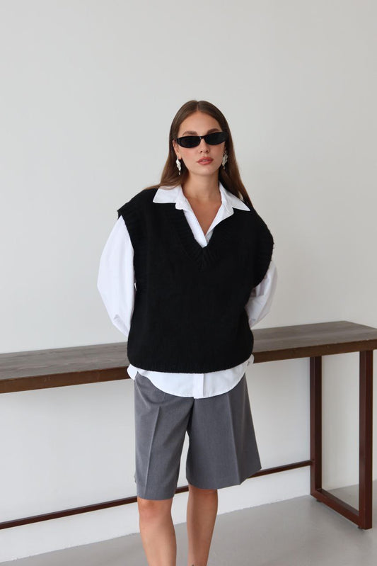 Black Triko Vest