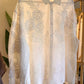 Beige Floral Embroidered Lace Oversized Shirt