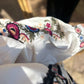 White Floral Embroidered Shirt Blouse With Lace