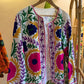White Aswan-ian Suzani Embroidered Jacket