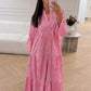 Cotton Pink Cut Out Dress