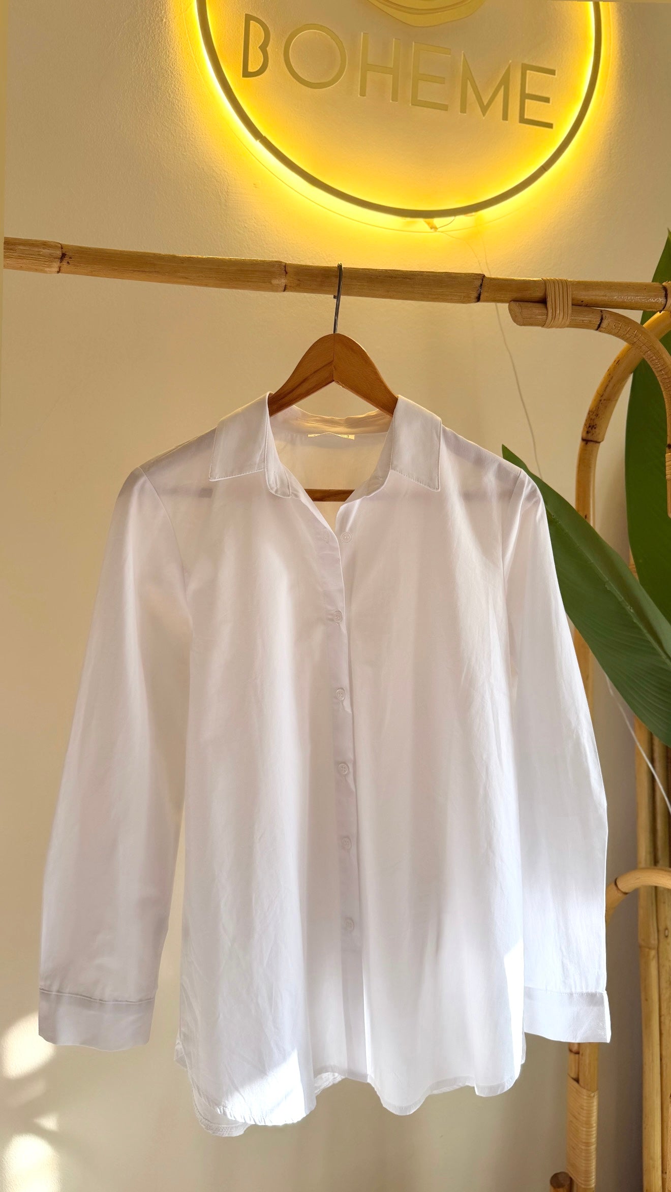 Slim Fit Basic White Shirt