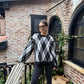 Black X Grey Baklava Pullover With Slits