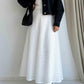 White Embroidered Cut Out Skirt
