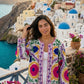 White Aswan-ian Suzani Embroidered Jacket