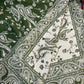 Green Cotton Double-Face Pashmina