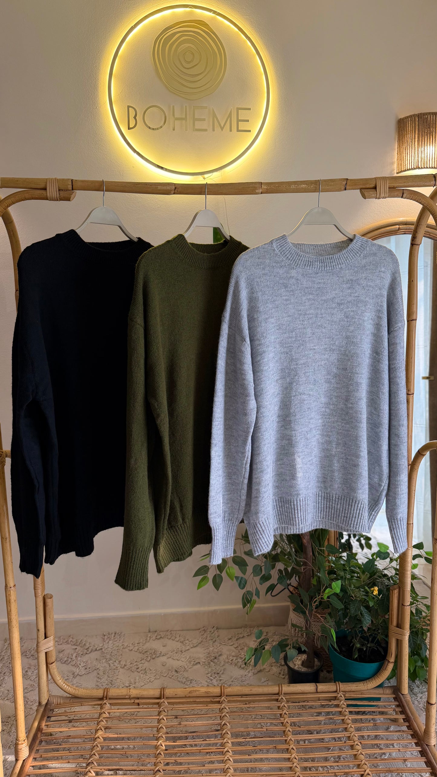 Basic Grey Round Neck Pullover