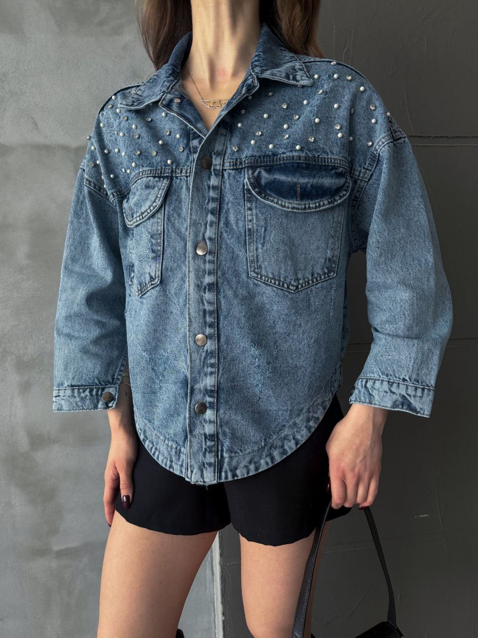 Pearl Jeans Jacket With Pockets