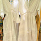 White Cut Out Dress With Butterfly Sleeves