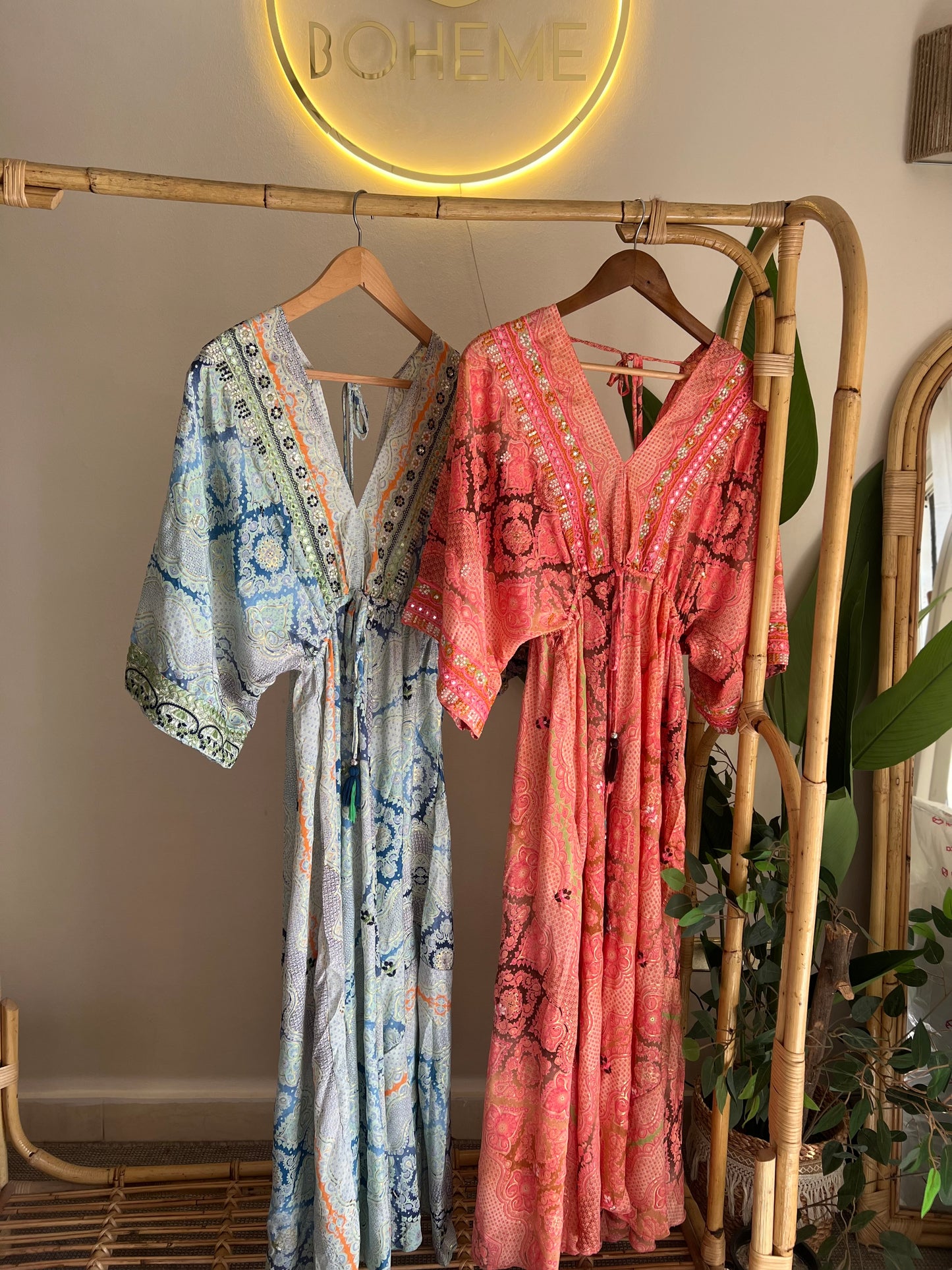 The Moroccan Orange Embroidered Dress