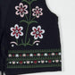 Black Floral Embroidered Vest