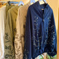 Beige Embroidered Bomber Jacket