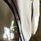 Cream Stripped Black Vest With Golden Buttons