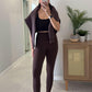 Brown Basic Leggings