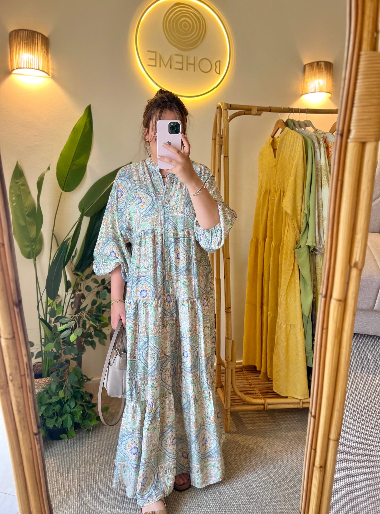 Pastel Vintage Boho Wide Dress