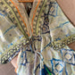 The Moroccan Blue Green Embroidered Dress