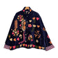 Royal Blue Premium Embroidered Velvet Jacket