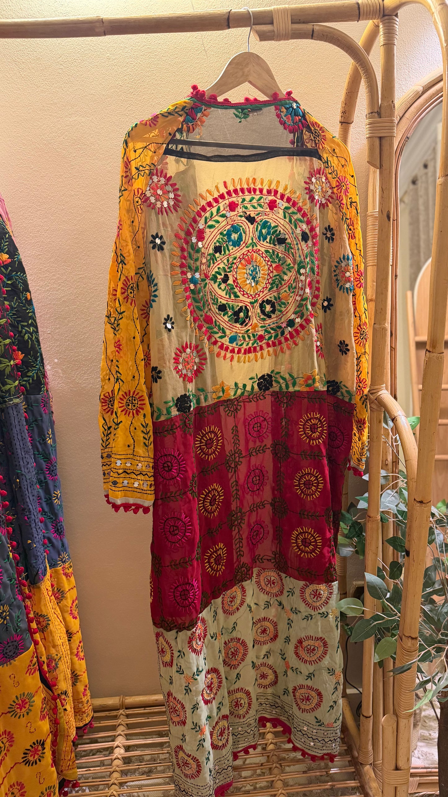 The Indian Handmade Embroidery Patchowrk Kimono (Pattern 3)