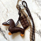 Brown Chocolate Dog Bag Charm