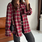 Red Plaid Cotton Shirt