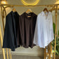 White Bell Sleeves Oversized Shirt