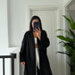 Black Heavy Longline Coat Cardigan
