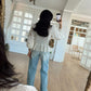 Dantel Detailed White Blouse