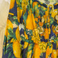Antica Sartoria Blue Lemon Dress With Handmade Embroidery Beads