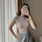 OYS Cafe Cotton Round Neck Basic Top