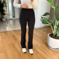 Black Straight Pants Leggings