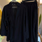 Black Crinkled Wrap Set